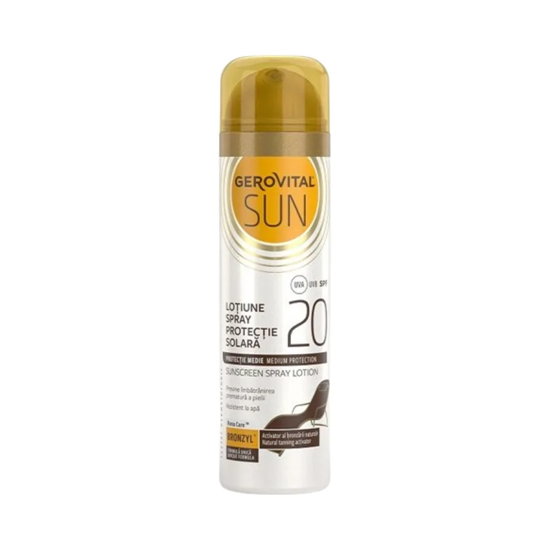 Gerovital Sun Lotiune Spray Protectie Solara Fps 20 150Ml