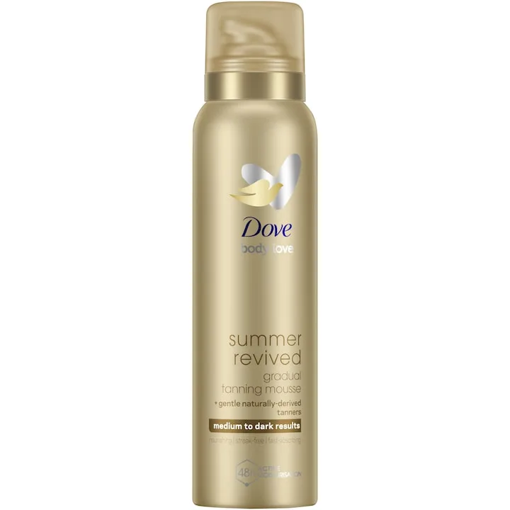 Dove Summer Revived Gradual Self-Tan Body Mousse Medium To Dark 150 Ml