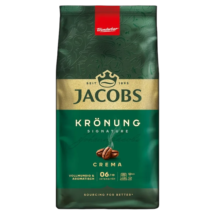 Jacobs Kronung Crema Cafea Boabe 1Kg