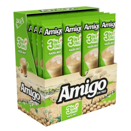 Amigo 3In1 Hazelnut Cafea Instant 24 X 13G