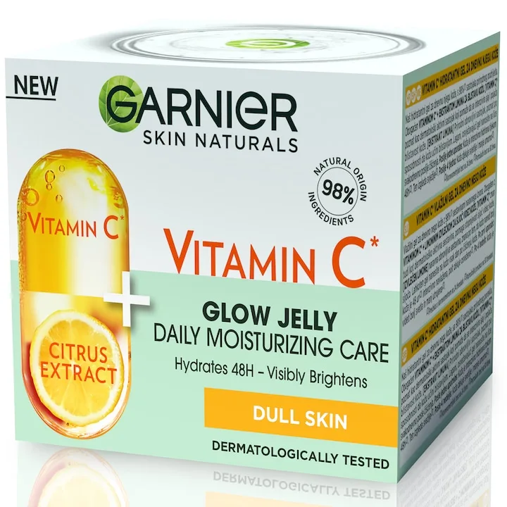 Gel Hidratant Garnier Skin Naturals Cu Vitamina C, 50 Ml