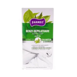 Farmec Benzi Depilatoare Pentru Corp Ceai Matcha Si Bambus 16Buc