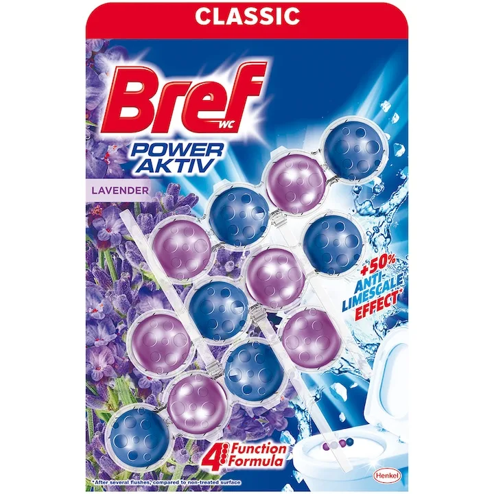 Bref Power Aktiv Lavanda Odorizant Toaleta 3X50G